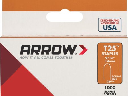 Arrow T25 Round Crown Cable Staple, 9 16 In. (1100-Pack) Fashion