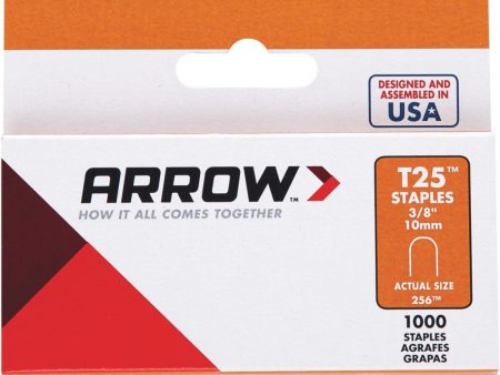 Arrow T25 Round Crown Cable Staple, 3 8 In. (1100-Pack) Sale