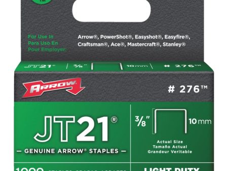 Arrow JT21 Light Duty Staple, 3 8 In. (1000-Pack) Sale