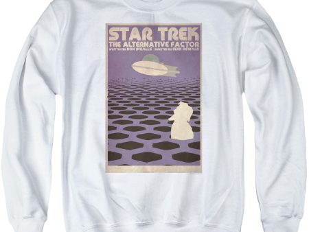 STAR TREK : THE ORIGINAL SERIES EPISODE 27 ADULT CREW SWEAT WHITE 2X Online Hot Sale