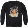 SUPERMAN : COVER 218 ADULT CREW NECK SWEATSHIRT BLACK 3X Online Hot Sale