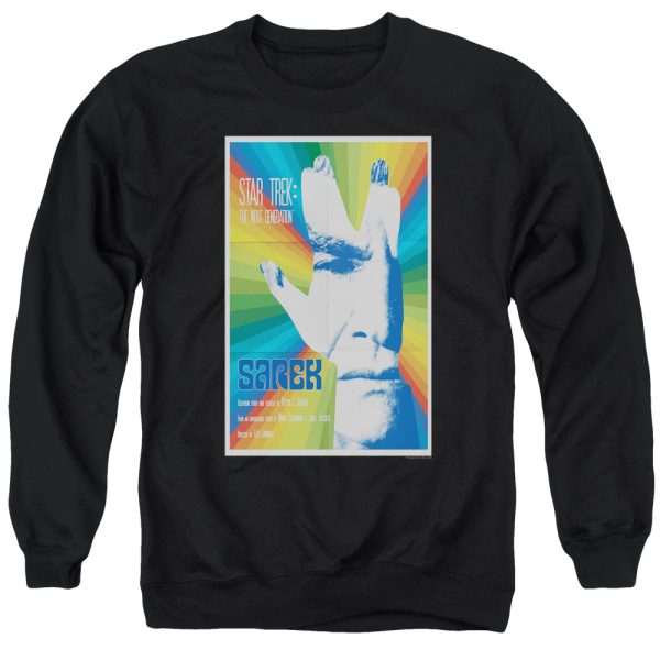 STAR TREK : THE NEXT GENERATION SEASON 3 EPISODE 23 ADULT CREW SWEAT BLACK LG Online Hot Sale