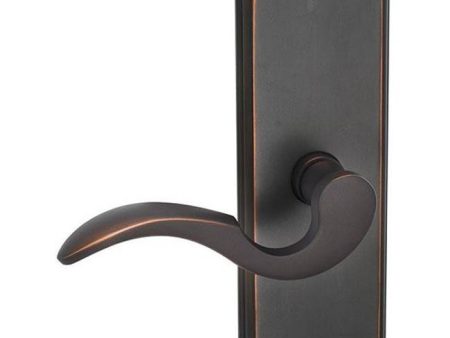 Emtek 8020MYL Privacy , Sideplate Locksets Colonial Non-Keyed 7-1 8 , Myles Lever For Cheap