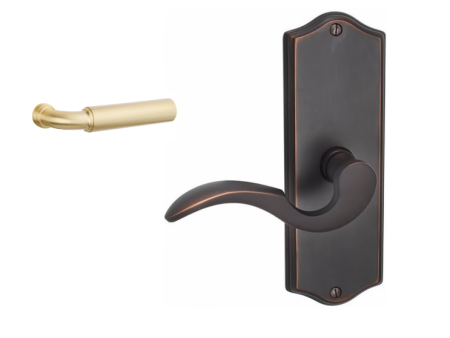 Emtek 8020MNG Privacy , Sideplate Locksets Colonial Non-Keyed 7-1 8 , Manning Lever Fashion