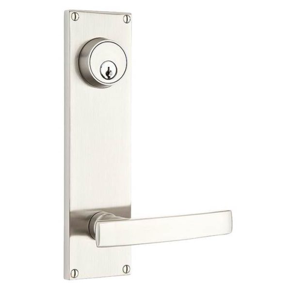 Emtek 8014BE Dummy Pair Keyed , Sideplate Locksets Modern 5-1 2  Center to Center Keyed , Beaded Egg Knob Online Hot Sale