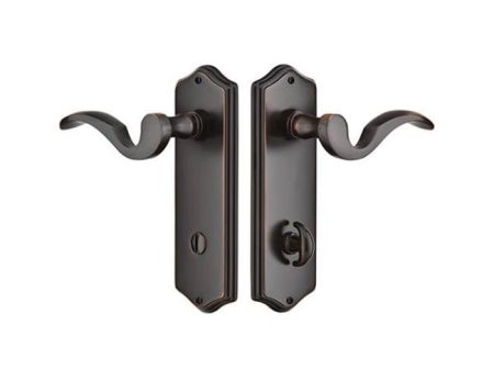 Emtek 8022AST Privacy , Sideplate Locksets Colonial Non-Keyed Thumbturn 3-3 8  C-C , Aston Lever Discount